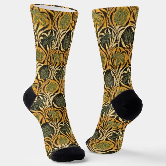 William Morris Tulips & Lilies Carpet Rug Classic Socken (Gewinkelt)