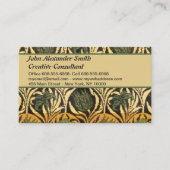 William Morris Tulips & Lilies Carpet Rug Classic Visitenkarte (Vorderseite)