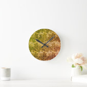 William Morris Tulips Runde Wanduhr (Zuhause)