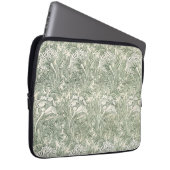 William Morris Tulpe Grüne Florale Kunst Druck Laptopschutzhülle (Vorne Rechts)