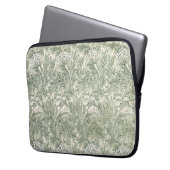 William Morris Tulpe Grüne Florale Kunst Druck Laptopschutzhülle (Vorderseite Links)