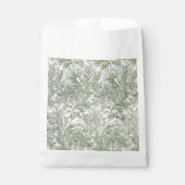 William Morris Tulpe Tapete grün Geschenktütchen (Vorderseite)