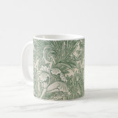 William Morris Tulpe Tapete grün Kaffeetasse (Vorderseite Links)
