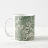 William Morris Tulpe Tapete grün Kaffeetasse (Links)