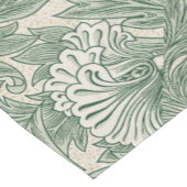 William Morris Tulpe Tapete grün Kurzer Tischläufer (Ecke)