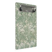 William Morris Tulpe Tapete grün Mini Klemmbrett (Schrägansicht)