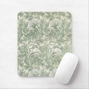 William Morris Tulpe Tapete grün Mousepad