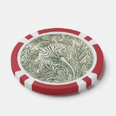 William Morris Tulpe Tapete grün Pokerchips (Einzeln)