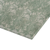 William Morris Tulpe Tapete grün Schneidebrett (Ecke)