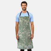 William Morris Tulpe Tapete grün Schürze (Getragen)