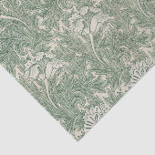 William Morris Tulpe Tapete grün Seidenpapier (Ausschnitt)