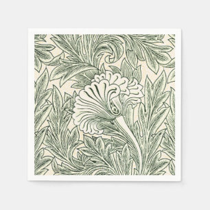 William Morris Tulpe Tapete grün Serviette