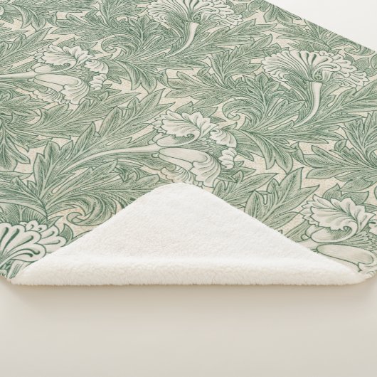 William Morris Tulpe Tapete grün Sherpadecke (3/4)