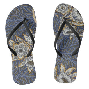 William Morris Tulpe und Weide Blumengestaltung Badesandalen