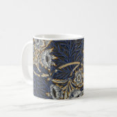 William Morris Tulpe Weidenmuster Blaue Flora Kaffeetasse (Vorderseite Links)