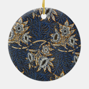 William Morris Tulpe Weidenmuster Blaue Flora Keramik Ornament