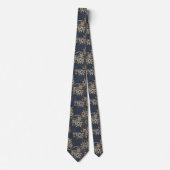 William Morris Tulpe Weidenmuster Blaue Flora Krawatte (Vorderseite)