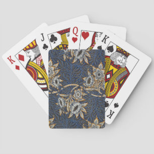 William Morris Tulpe Weidenmuster Blaue Flora Spielkarten