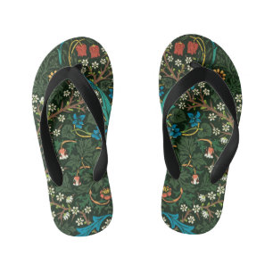 William Morris Tulpen Blumenmuster Kinderbadesandalen