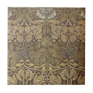 William Morris Tulpen- und Rosenmuster Fliese