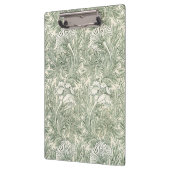 William Morris Tulpen-Wallpaper Classic Grün Klemmbrett (Links)