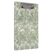 William Morris Tulpen-Wallpaper Classic Grün Klemmbrett (Rechts)