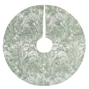 William Morris Tulpen-Wallpaper Klassisches Grün Polyester Weihnachtsbaumdecke