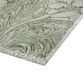 William Morris Tulpen-Wallpaper Klassisches Grün Schneidebrett (Ecke)