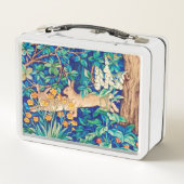 William Morris "Two Hares" - Kaninchen im Wald Metall Brotdose (Rückseite)