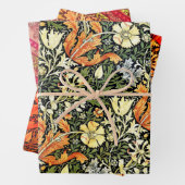 William Morris und Agra in rot Geschenkpapier Set (Beispiel)