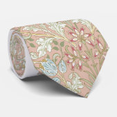William Morris- und Firmenblumenhintergrund v11 Krawatte (Gerollt)