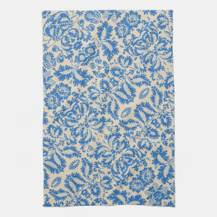 William Morris Venezianisch Blaue Fliesen Kunst Geschirrtuch
