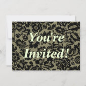 William Morris Venezianisch Damask Brocade Einladung (Vorderseite)
