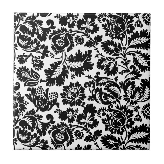 William Morris Venezianisch Damask Brocade Fliese (Vorderseite)