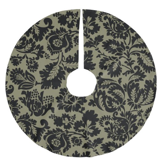 William Morris Venezianisch Damask Brocade Polyester Weihnachtsbaumdecke (Vorderseite)