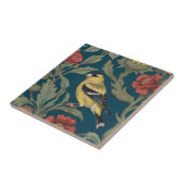 William Morris Verlassen American Goldfinch Bird Fliese (Seite)