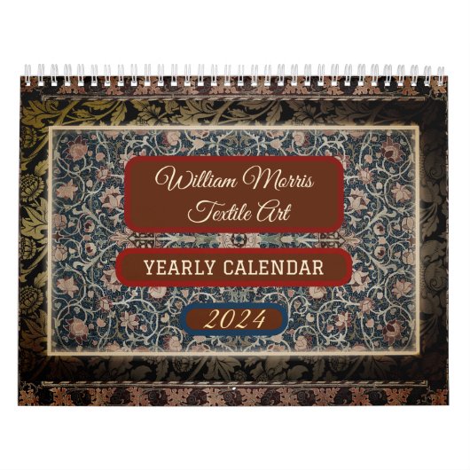 William Morris Viktorianisch Art Floral Kalender (Titelbild)