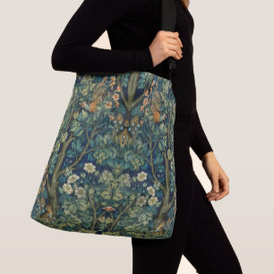 William* Morris viktorianisches Antiquitätengrün W Tragetaschen Mit Langen Trägern