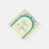 William Morris Vine Art Nouveau Serviette (Ecke)