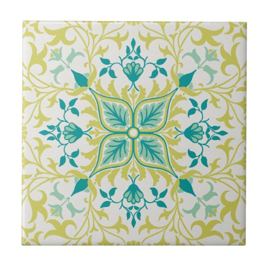 William Morris Vine Pattern Keramik Tile Fliese (Vorderseite)