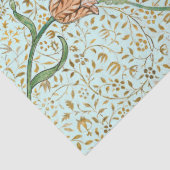 William Morris VINE und TULIP AQUA Tissue Paper Seidenpapier (Detail)