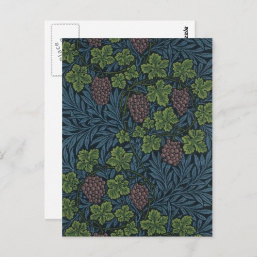 William Morris Vine Wallpaper Design Postkarte (Vorne/Hinten)