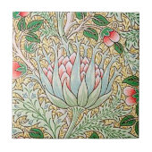 William Morris Vintag Artichoke Floral Pattern Fliese (Vorderseite)