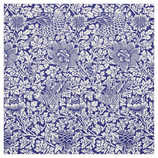 William Morris Vintag Bird & Anemone Pattern Stoff (Muster)