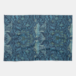 William Morris Vintag Bird Foliage Blue Geschirrtuch