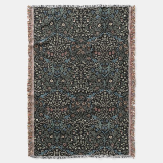 William Morris Vintag Blackthorn Muster Decke (Vorderseite Vertikal)