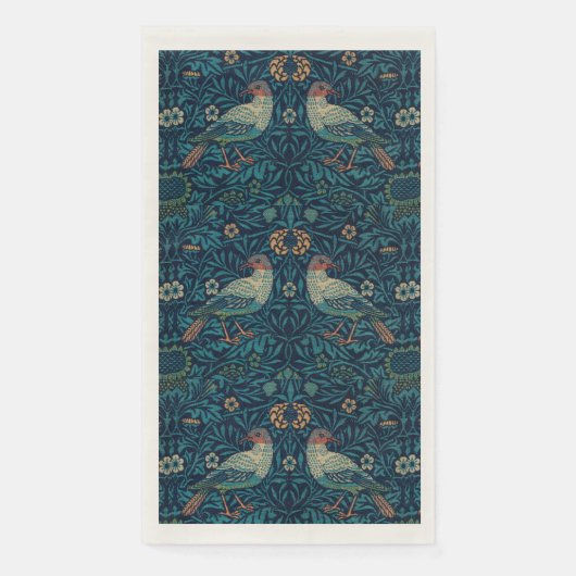 William Morris Vintag Blue Birds Pattern Serviette (Vorderseite)