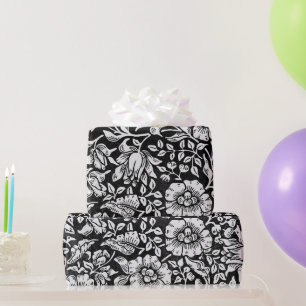 William Morris Vintag Blue Floral Pattern Geschenkpapier