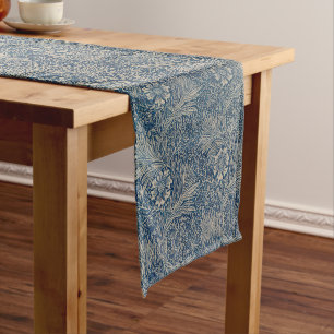 William Morris Vintag Blue Floral Pattern Großer Tischläufer