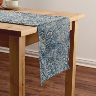 William Morris Vintag Blue Floral Pattern Großer Tischläufer